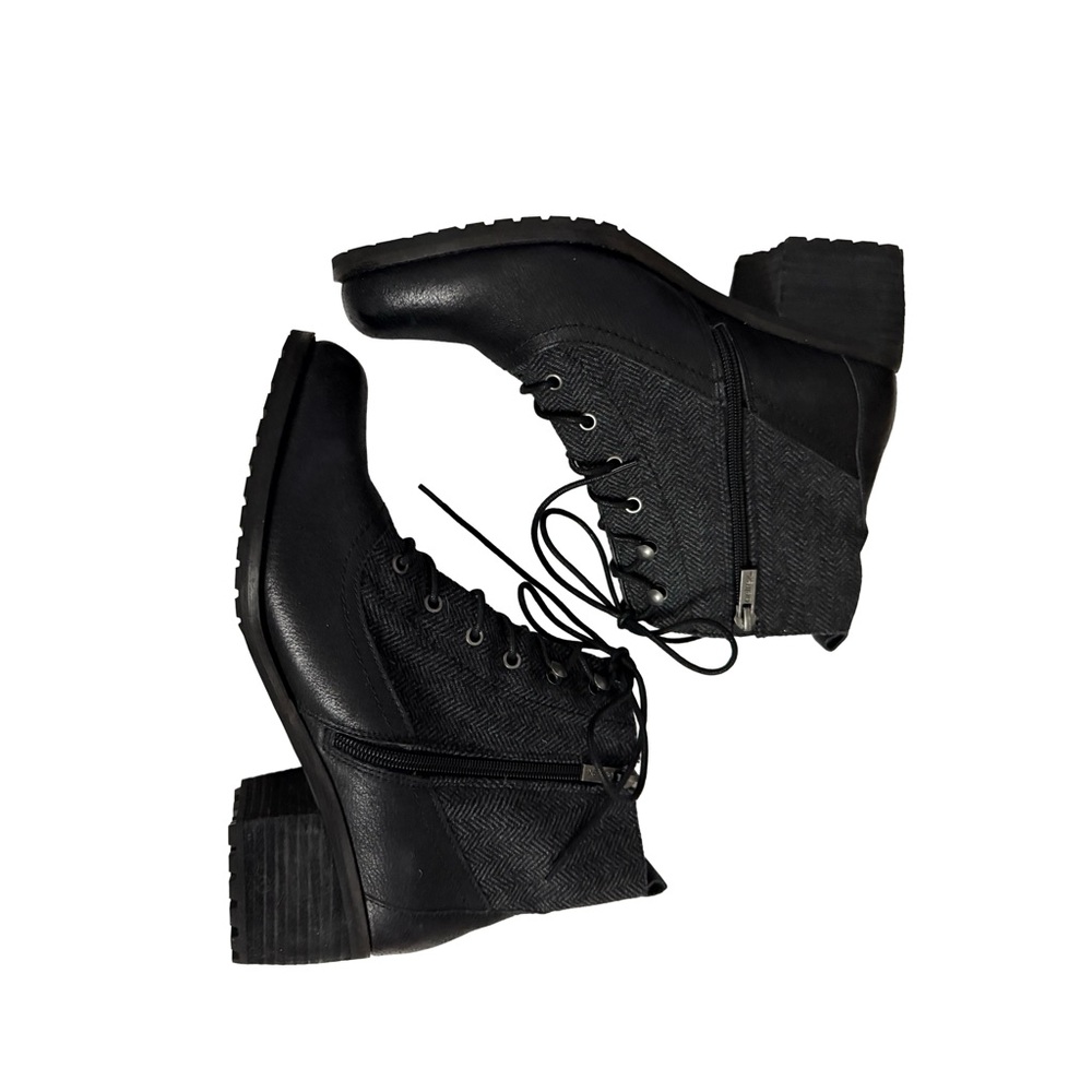 AETREX Black Leather Lace Up Ankle Boots Size  US 9.5 / EU 40